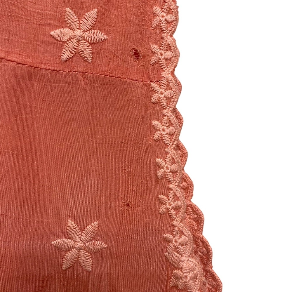 Johnny Was Malin Tank Burnt Orange Embroidered Lace Tassel Top C15721-2 Womens M - Picture 9 of 9